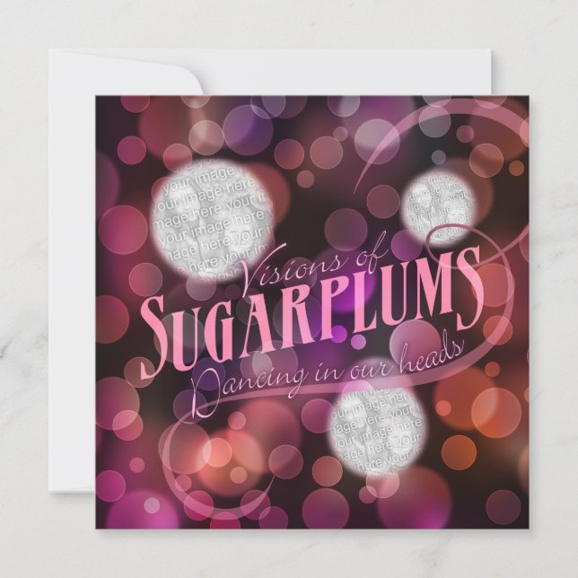 Visioner av Sugarplumsfotohelgdag Julkort (Framsida)