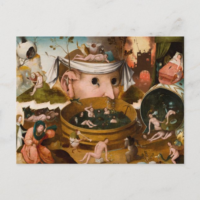 Visionerna av Tondal, 1479 av Hieronymus Bosch Vykort (Framsida)