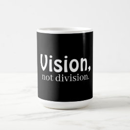 Visions-, inte delningskaffe kopp