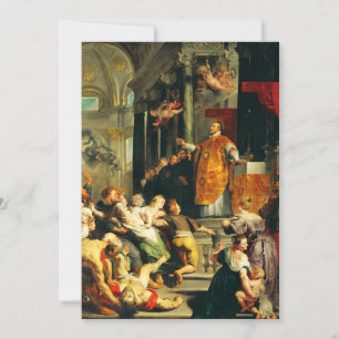 Visions of Ignatius av Peter Paul Rubens Tack Kort
