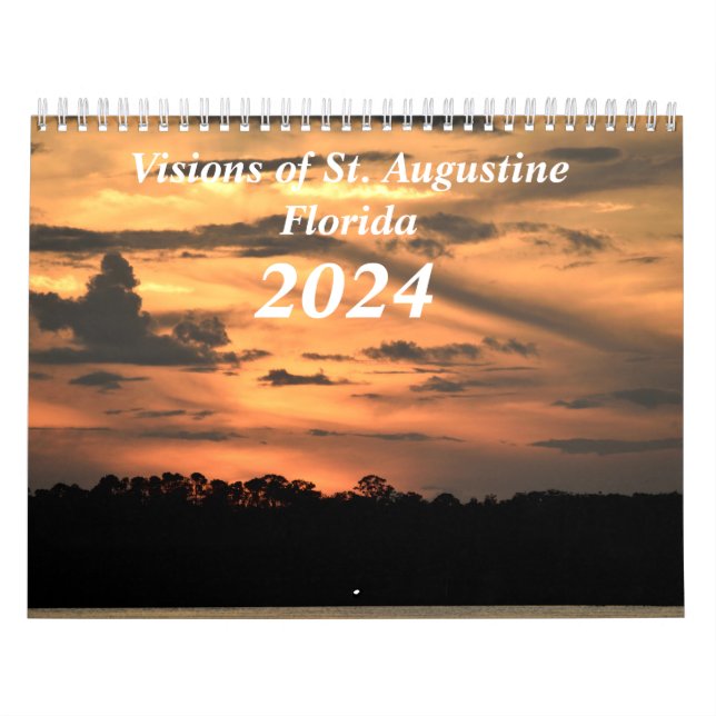 Visions of St. Augustine, Florida 2024 Calendar Kalender (Omslag)