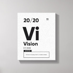 Visionsdefinition Motivative Wall Art Canvas
