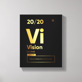Visionsdefinition | Motiverande citattecken Canvastryck