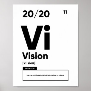 Visionsdefinition Motiverande Poster