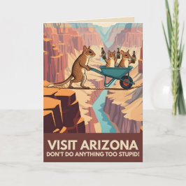 Visit Arizona funny greeting cards Kort
