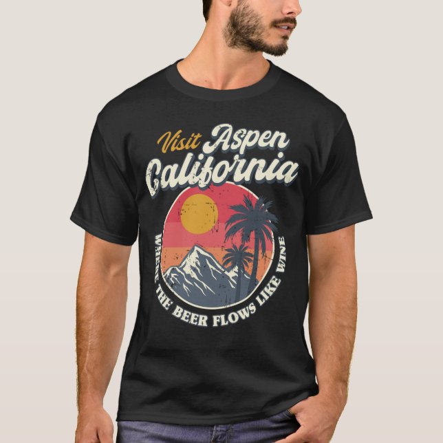 Visit Aspen California friends T Shirt (Framsida)