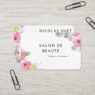 Visit card for business visitkort