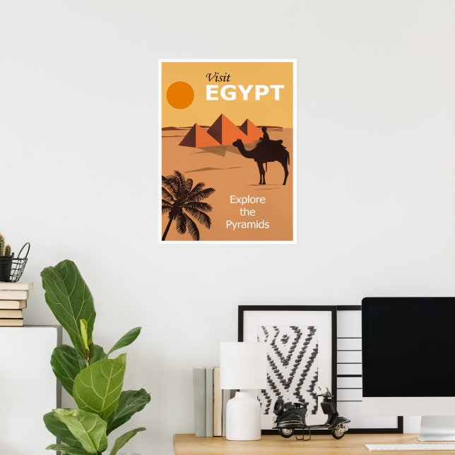 Visit Egypt travel poster (Hemmakontoret)