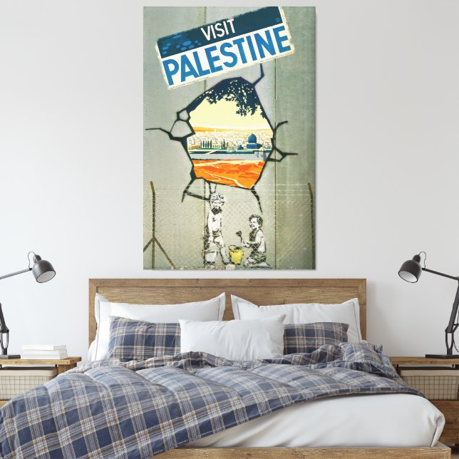 Visit Palestine Beach Boys Canvastryck (Insitu (sovrum))