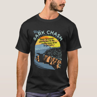 Visit Sark Chasm Novelty T Shirt