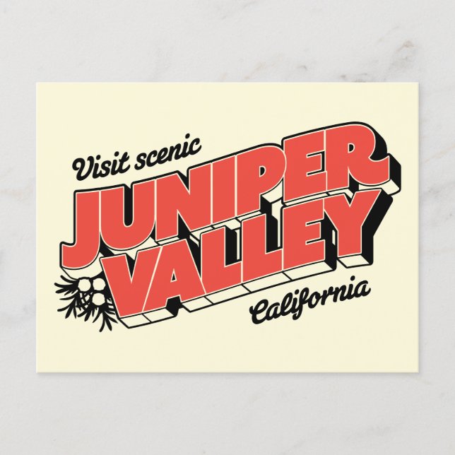 "Visit Scenia Juniper Valley" - vykort (Framsida)