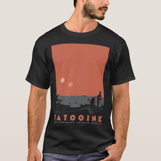Visit Tatooine Classic T-Shirt (Framsida)