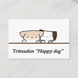 Visitekaartje hond, visitkort