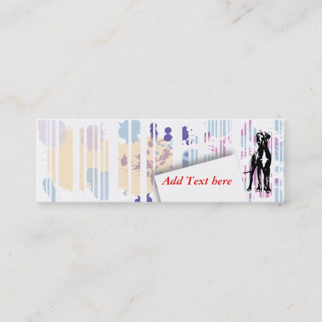 Visitenkarte Dogge Mini Visitkort (Framsida)