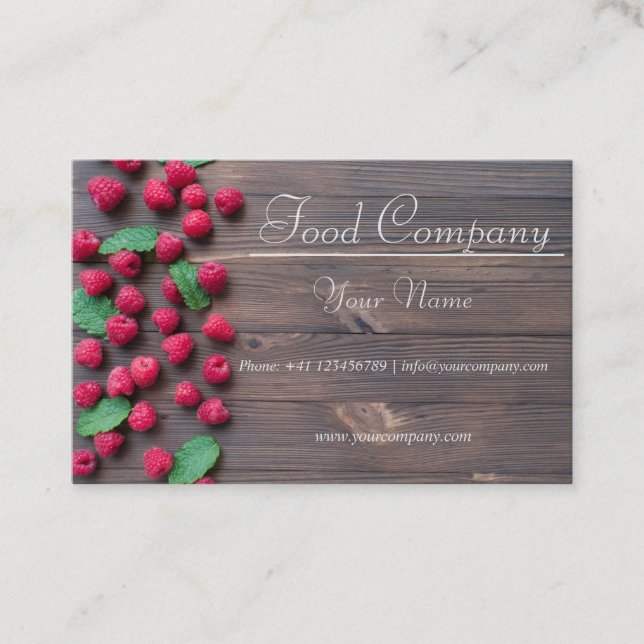 Visitenkarte Lebensmittelbranche Visitkort (Framsida)