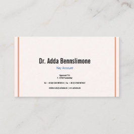 Visitenkarte Linjer Visitkort