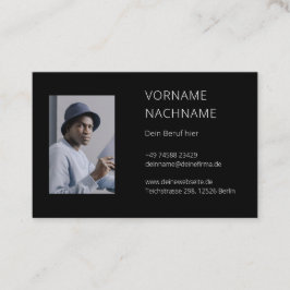 Visitenkarte mit Foto Vorlage - Selbst Gestalten Visitkort