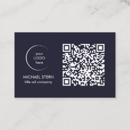 Visitenkarte mit QR-Code & Logo Visitkort