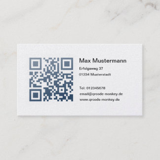 Visitenkarte, platin (individuell gestaltbar) visitkort