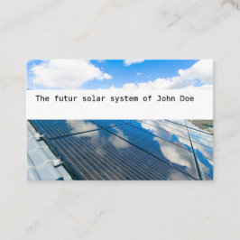 Visitenkarte Solar Photovoltaik blue sky 2 Visitkort