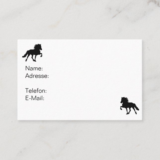 Visitenkarte zum Selbergestalten Visitkort (Framsida)