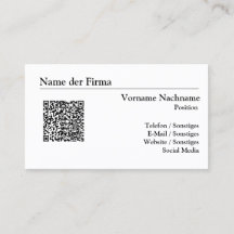 Visitenkarten Erstellen - Einfache Vorlage -