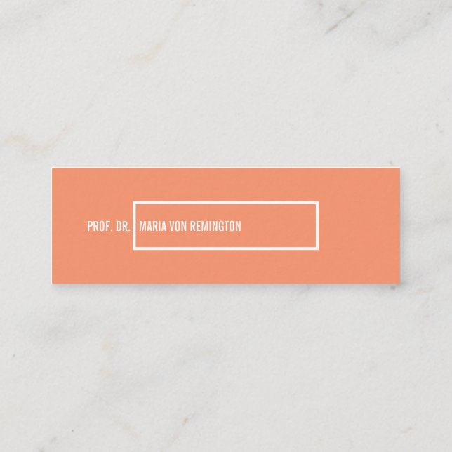 Visitenkarten Klassisch Mini Visitkort (Baksida)