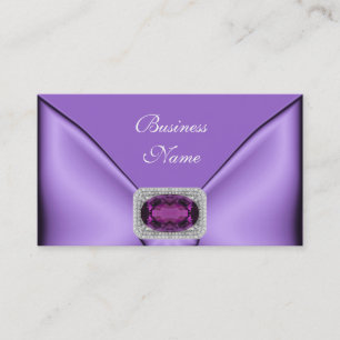 Visitenkort Elegant Mauve Lila Juvel Visitkort