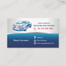 Visitenkort för autoservice