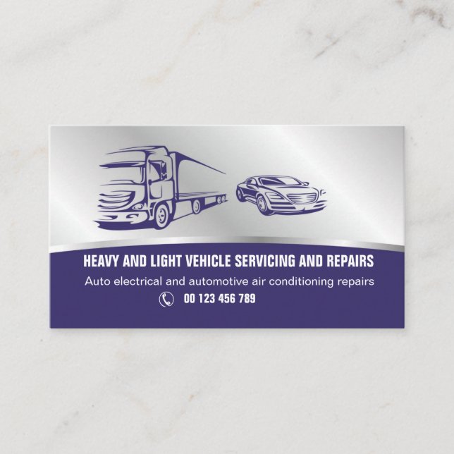 Visitenkort för autoservice visitkort (Framsida)