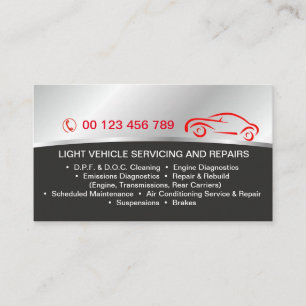 Visitenkort för autoservice visitkort