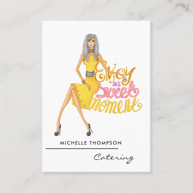 Visitenkort för cateringverksamhet visitkort (Framsida)