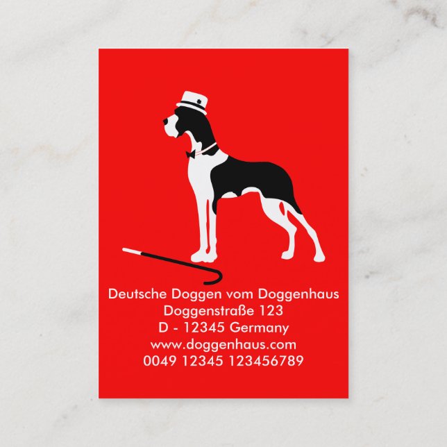 Visitenkort för Gentle Giants Visitkort (Baksida)