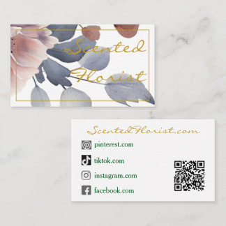 Visitenkort - Golden Florist Design Visitkort