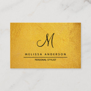 Visitenkort med monogram i enkel stil. visitkort