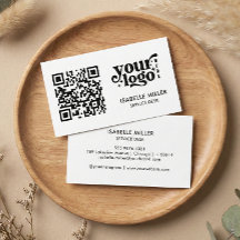Visitenkort med QR-kod | Enkel modern design