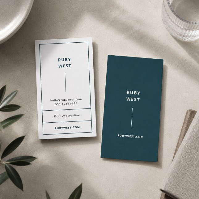 Visitenkort | Minimalistisk personlig varumärkesma Visitkort (Minimalist business cards template with clean contact details and personal brand styling)
