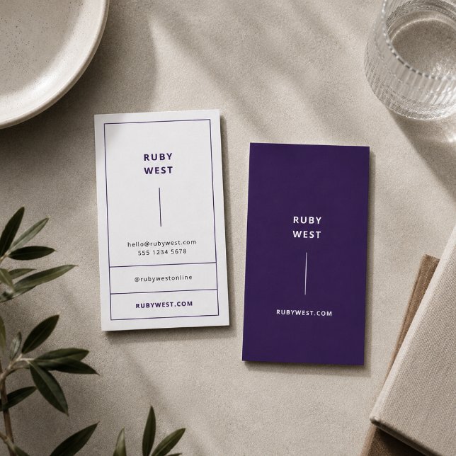 Visitenkort | Minimalistisk personlig varumärkesma Visitkort (Minimalist business cards template with clean contact details and personal brand styling)