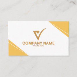 Visitenkort | Minimalt Lyxigt Anpassat Namn & Logo Visitkort