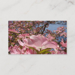 Visitenkort Rosa Dogwood Blommor Vår Mamma