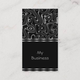 Visitenkort Svart Falsk Silke Visitkort