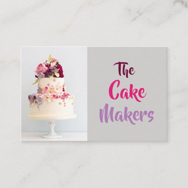 Visitenkort - The Cake Makers Design2 Visitkort (Framsida)