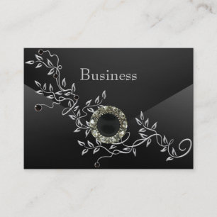 Visitenkort Zizzago Black Silk Diamond Jewel Visitkort