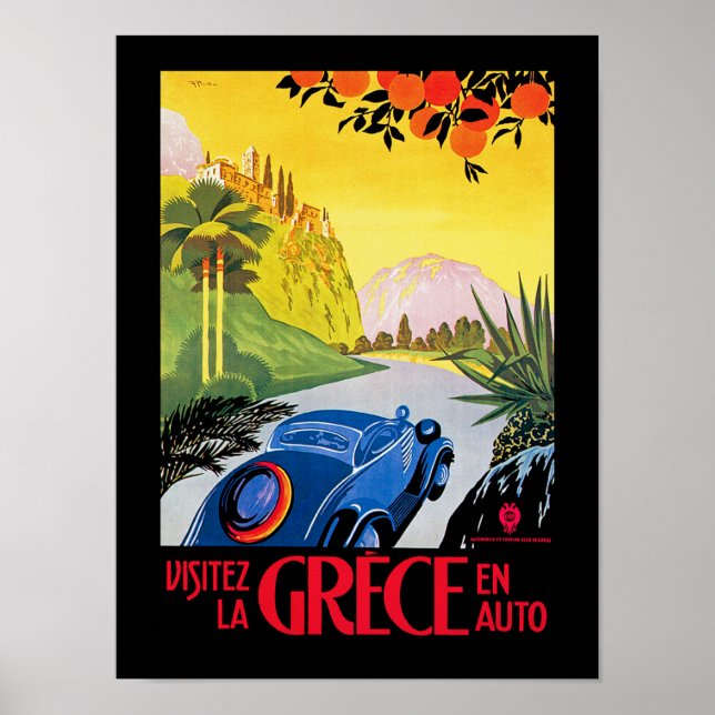Visitez La Grece Poster (Framsidan)