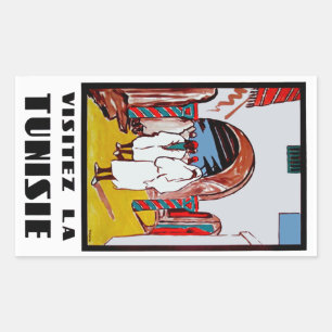 Visitez La Tunisie Rektangulärt Klistermärke
