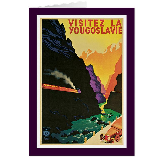 Visitez La YouJugoslavie Hälsningskort (Framsidan)