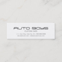 Visitkort - Auto Silhouette