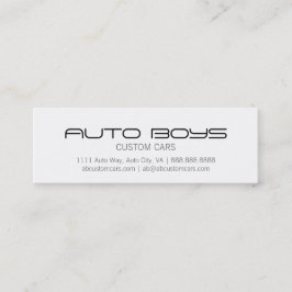 Visitkort - Auto Silhouette