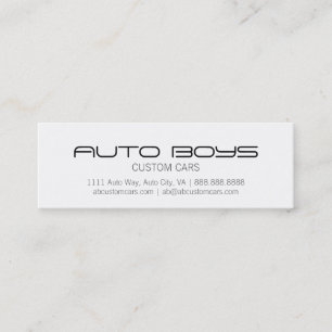 Visitkort - Auto Silhouette