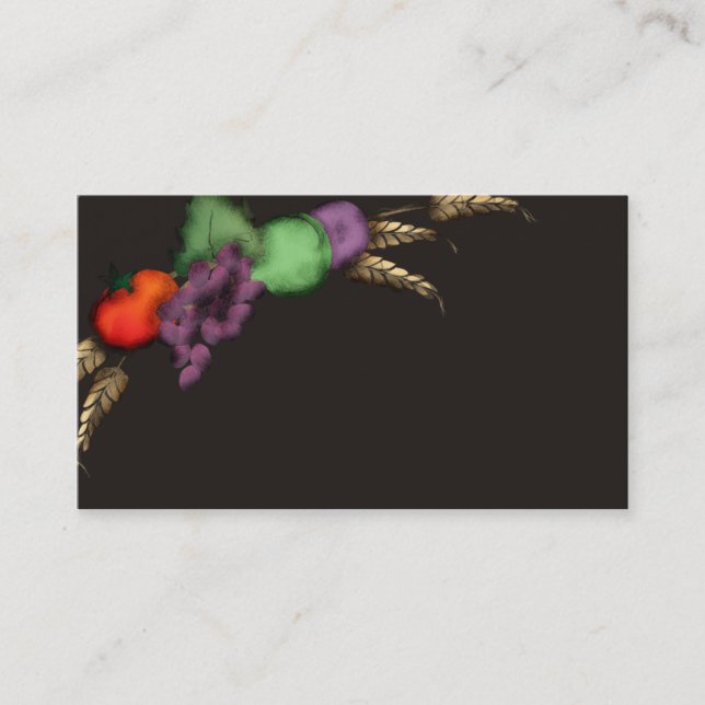 visitkort B för matlagning för tuscan vetefrukt (Framsida)